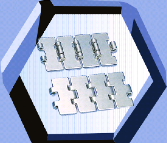 SS, MS Slat Flat Top Chain