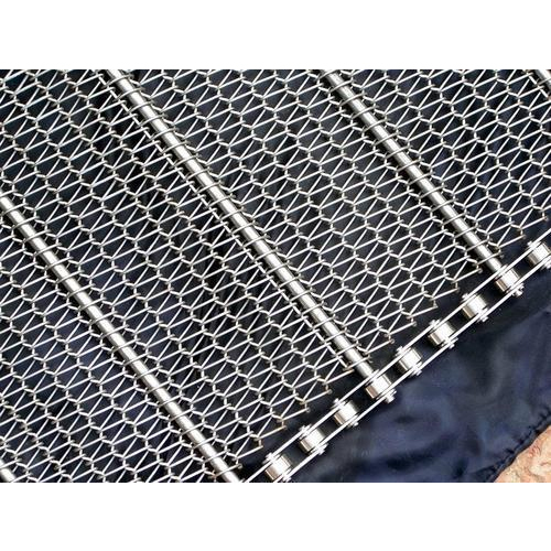 Silver Stainless Steel Mesh Conveyor Chains