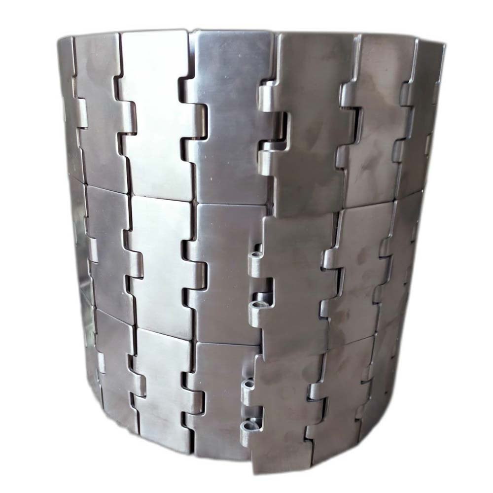 SS Triple Hinge Straight Chain HI64, Pin Length: 37 mm, Roller Diameter: 200 mm