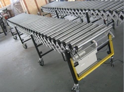 SS 40 Meter VASP Flexible Expandable Roller Conveyor, Roller Diameter: 50 mm, Capacity: 50 kg/M