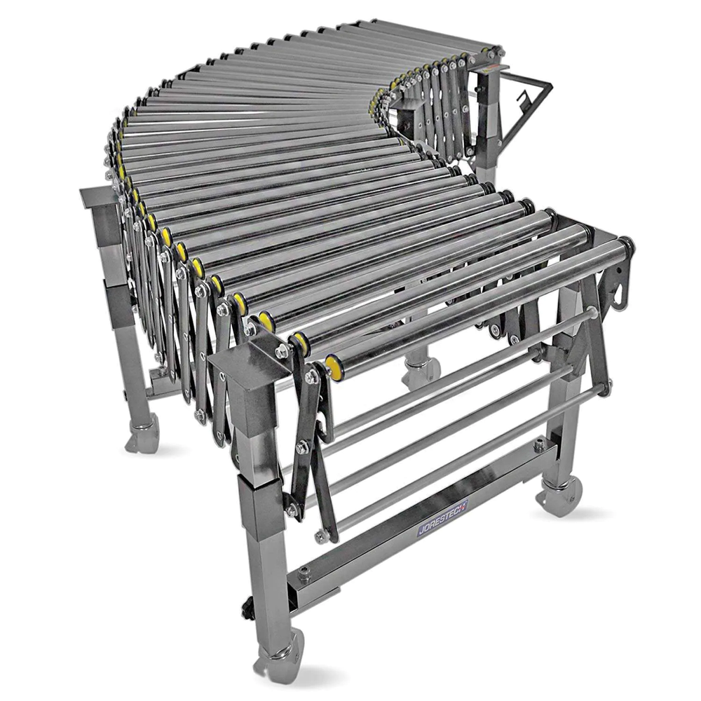 Steel 2000-4800mm Flexible Conveyer Machine, Roller Diameter: PVC, Capacity: 80kg