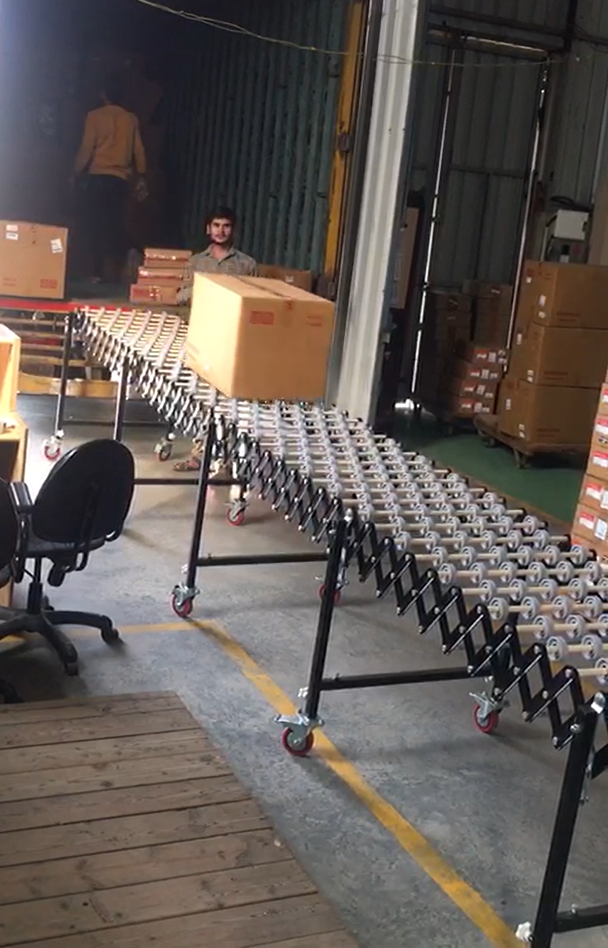 Mild Steel Flexible Roller Conveyor, Capacity: 1-50 kg per feet, 40MM