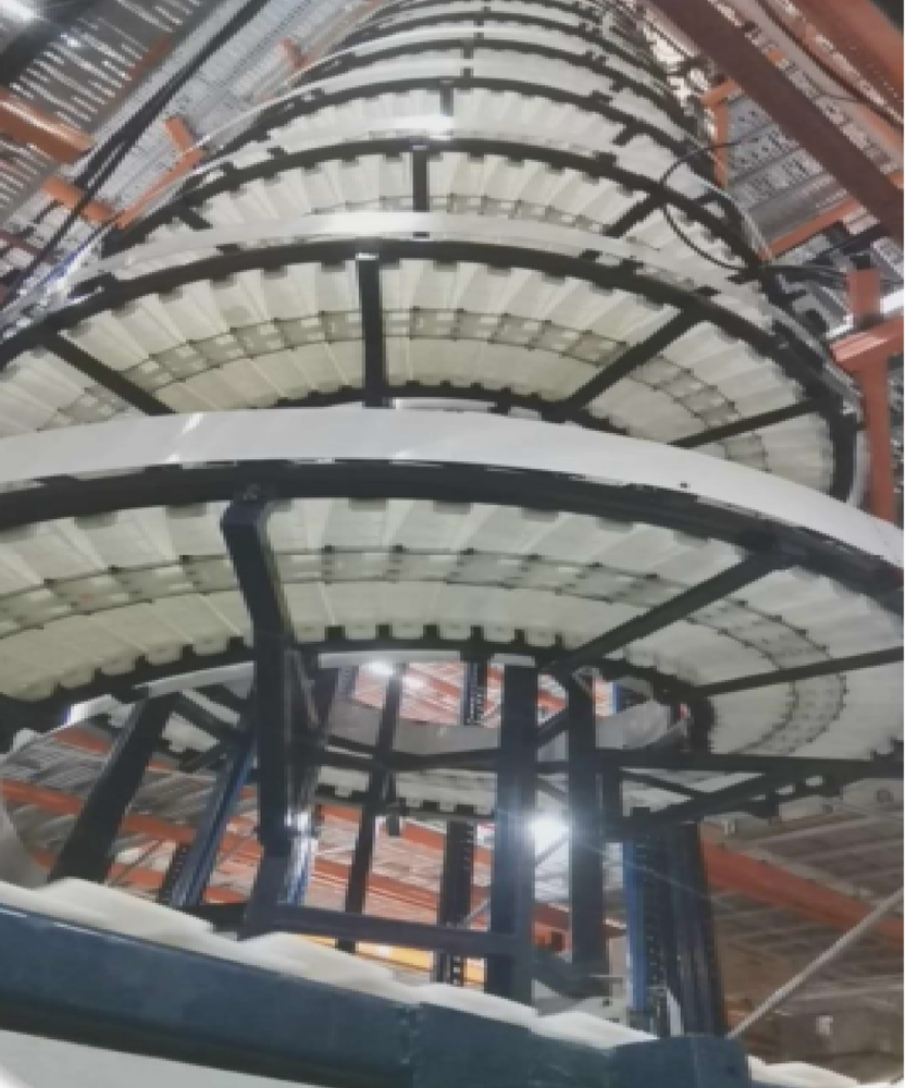 Mild Steel Patented Material Spiral Conveyor, Capacity: 100-150 kg per feet