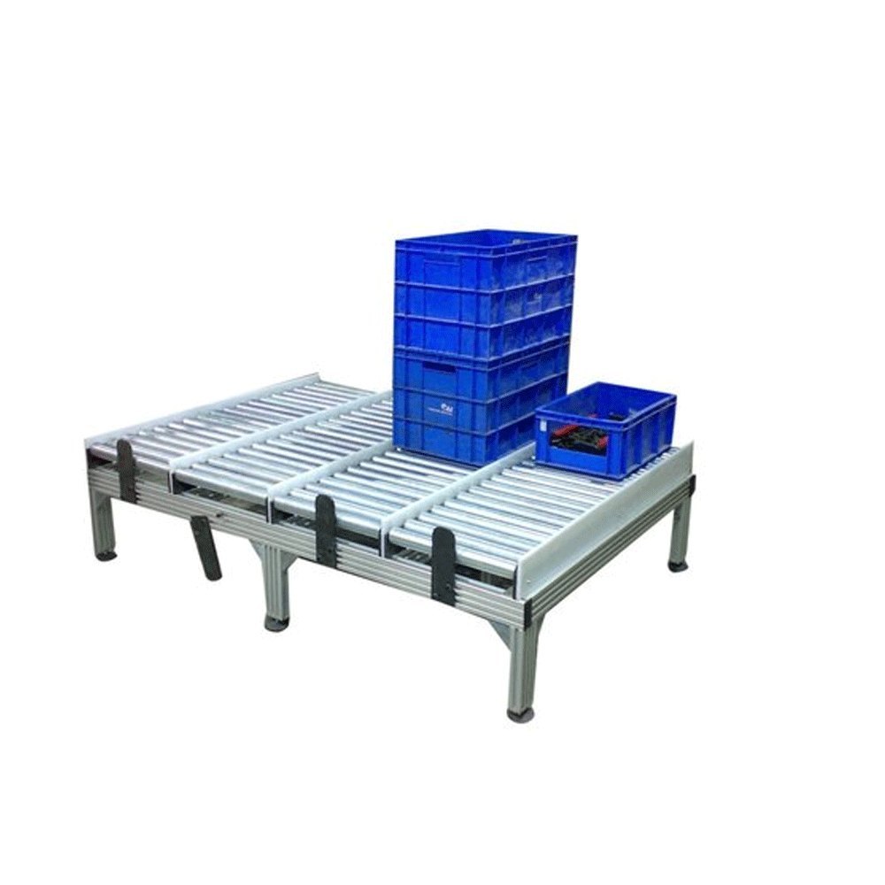 Mild Steel Conveyor Roller Table, Roller Diameter: 180mm, Capacity: 1000kg