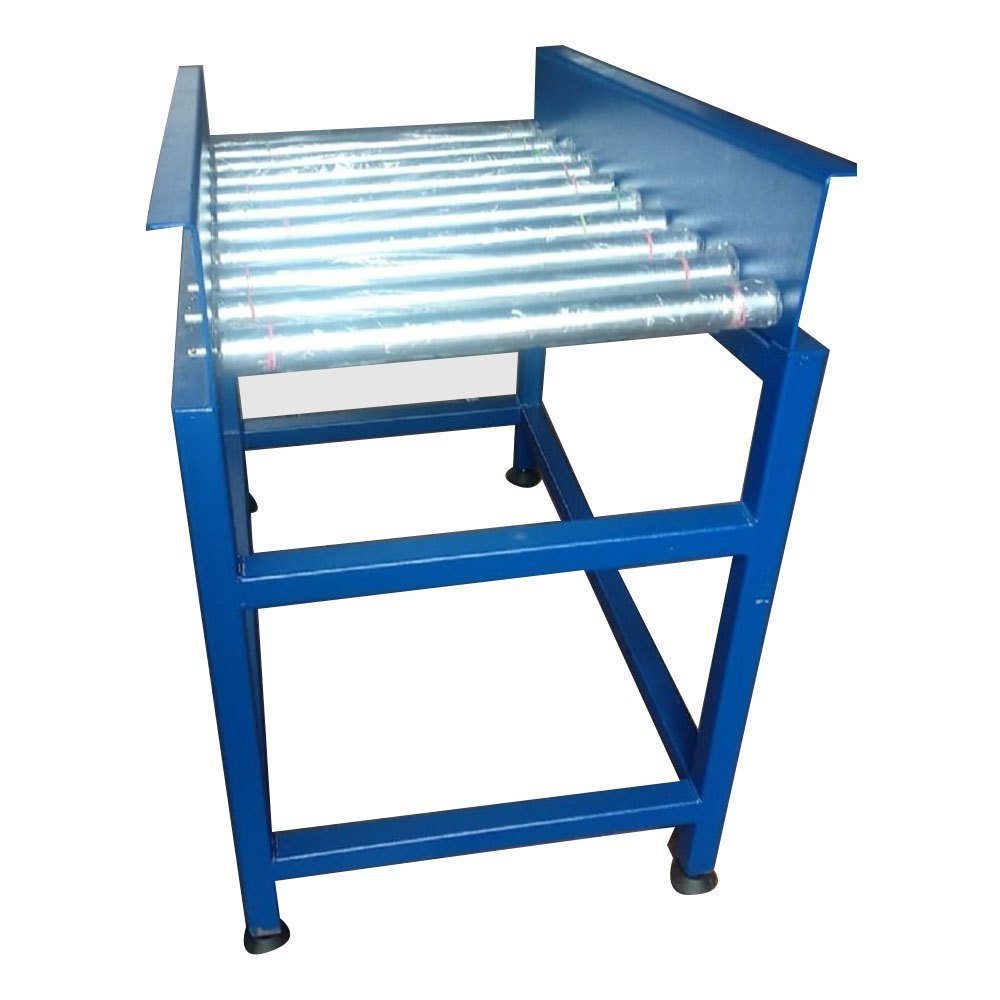 Mild Steel Polished MS Roller Table, For Warehouse, Slippery