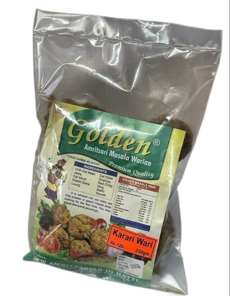 Masala Warian Light Yellow Golden Amritsari Karari Wari, Packaging Size: 250g