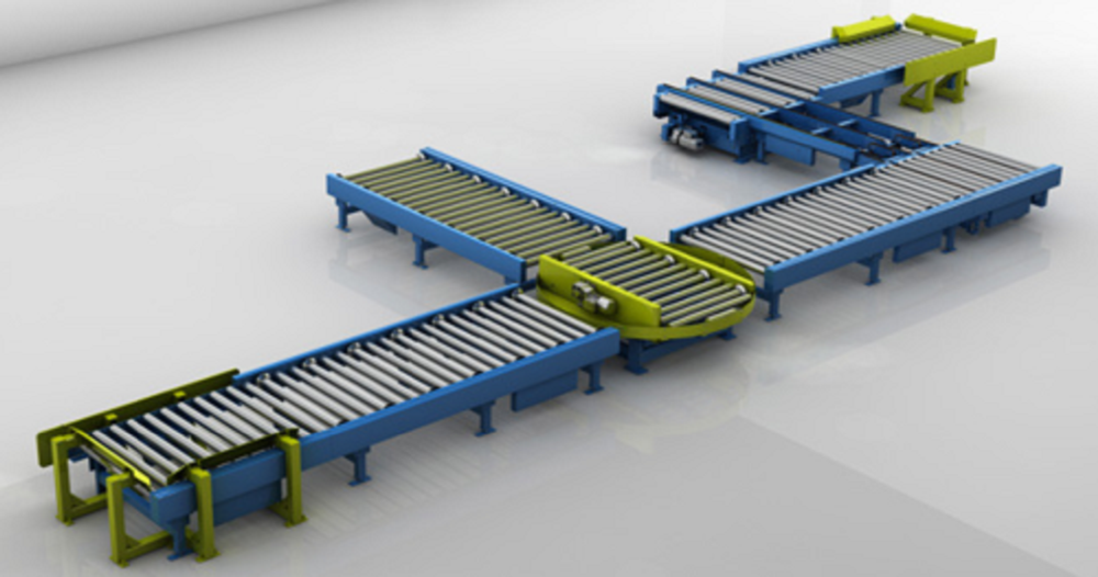 Steel Pallet Conveyors, Roller Diameter: 220 mm, Capacity: 200 kg Per Feet