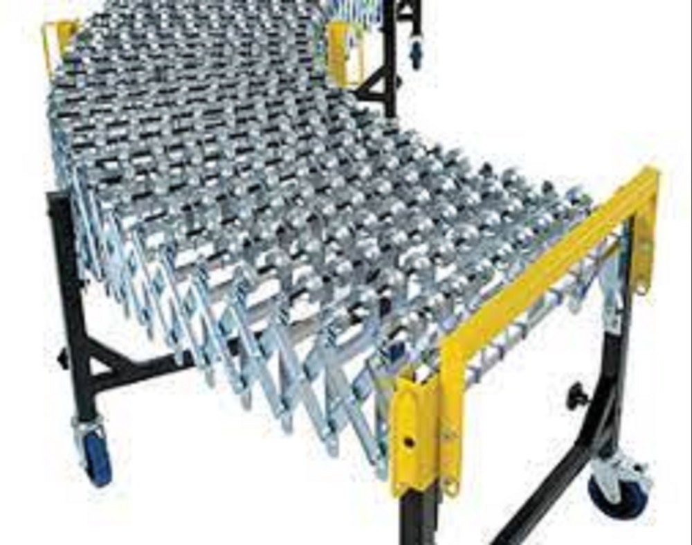 Steel 20 Feet Skate Wheel Flexible Conveyors, Roller Diameter: 42 mm, Capacity: 75 Kg / Feet