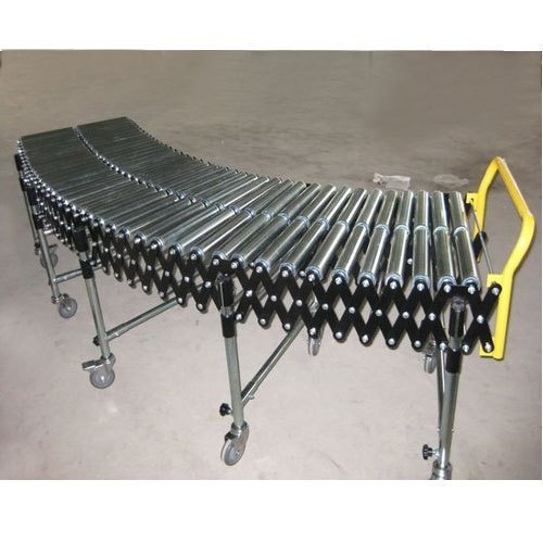 Mnt Industries Steel Expandable Conveyor, Roller Diameter: 150 mm, Capacity: 120 Kgs