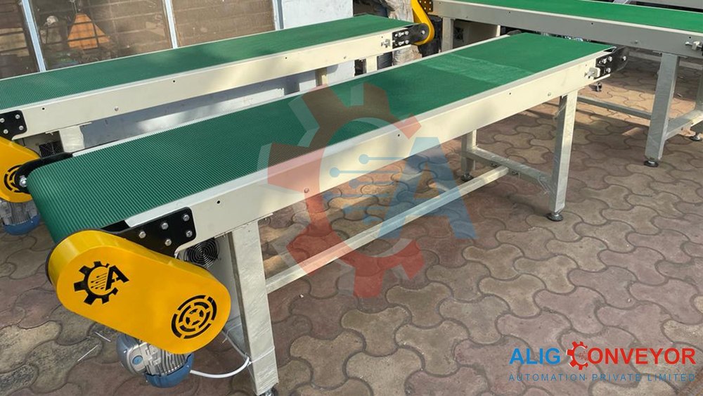 Pvc Flat Belt Conveyor, Material Handling Capacity: 150 Kgs/Fleet