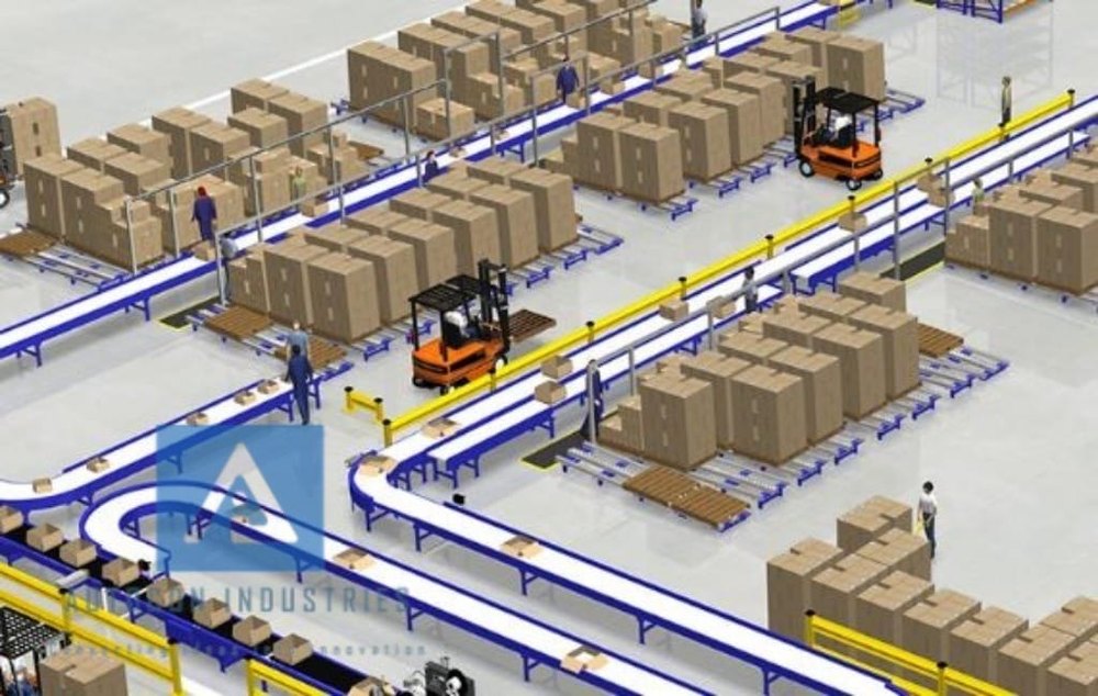 Stainless Steel Flexible Conveyors Material Handling Conveyor System, For Packaging, Capacity: 100 kg/Feet