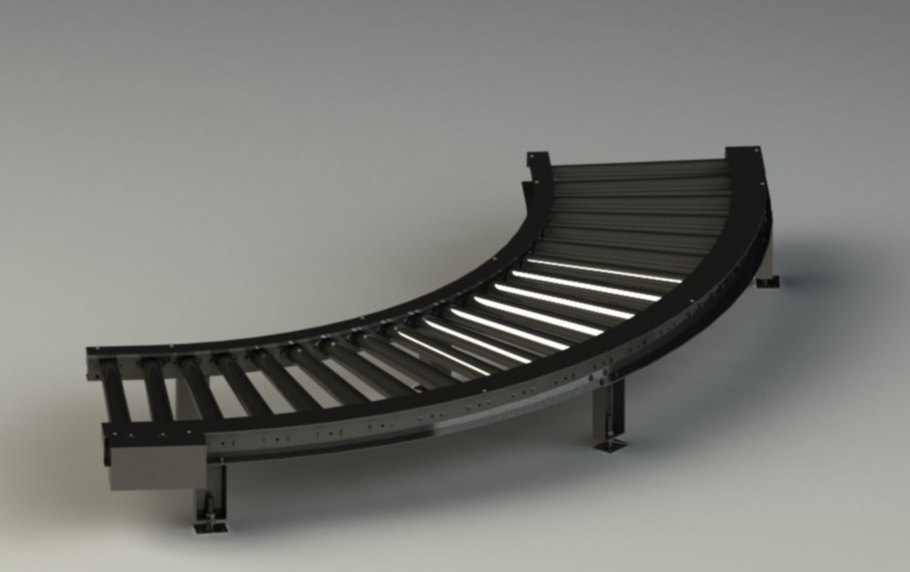 500mm To 1000mm Bend Roller Conveyor, Capacity: Up To 1500kg