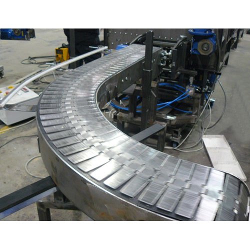 PVC Mild Steel Right Angle Bend Conveyor System, Capacity: 100-200 kg/Feet