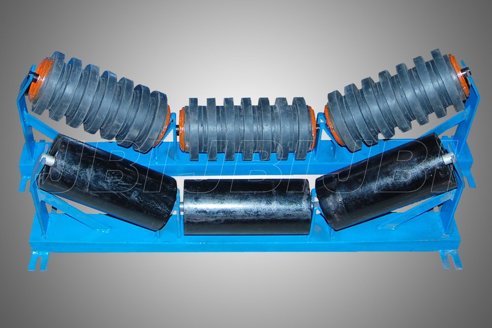 Mild Steel Double Sprocket Tapered Roller 250 MM Impact Idler, For Industrial