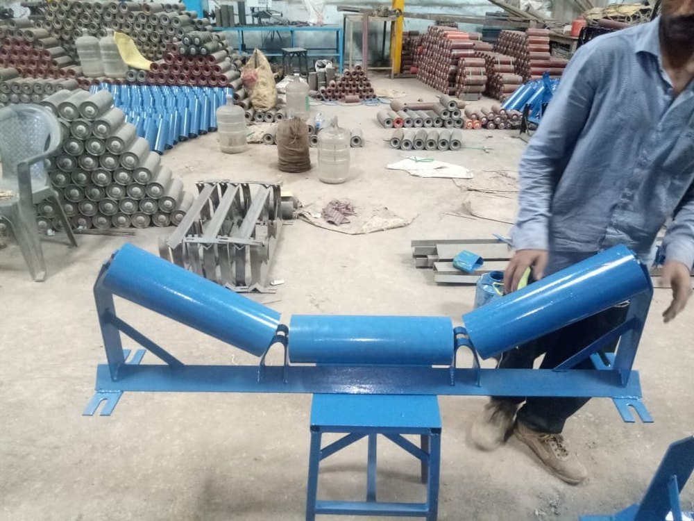 Conveyor Roller Idler Frame, Roller Length: 300mm-1200mm, Roller Diameter: 75mm - 114mm