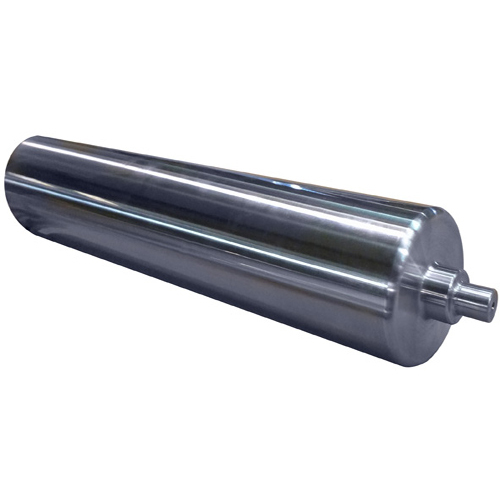 Roller Length: 50 To 1000 mm Live Shaft Aluminum Idler Rolls, Roller Diameter: 30 mm To 150 mm