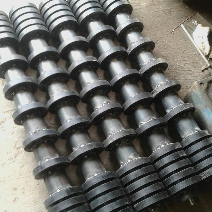 Mild Steel Impact Return Idler Roller, For Belt Conveyor