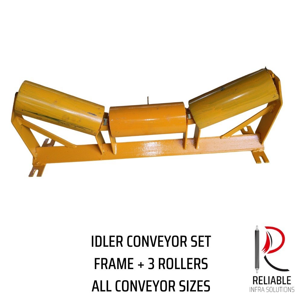 3 Roll Conveyor Idler Roller, Roller Length: 600mm, Roller Diameter: 89 mm