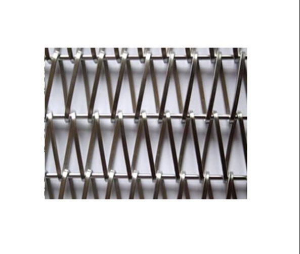 Flat Coil Wire Balanced Weave Belt Straight Cross Rod