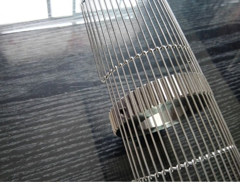 Stainless Steel Chocolate Enrobing Wire Mesh Belt, Thickness: 0.9mm To 3.2mm