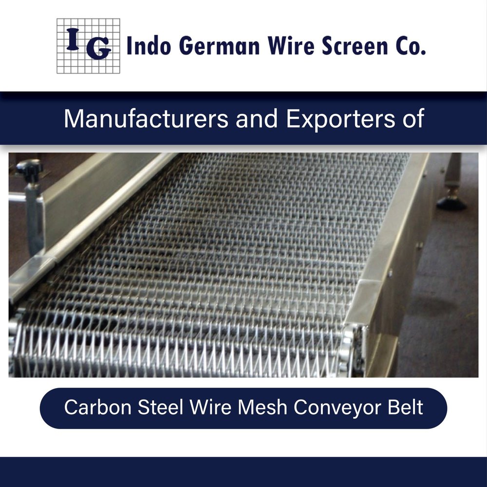 Carbon Steel Wire Mesh Conveyor Belt, For Industrial