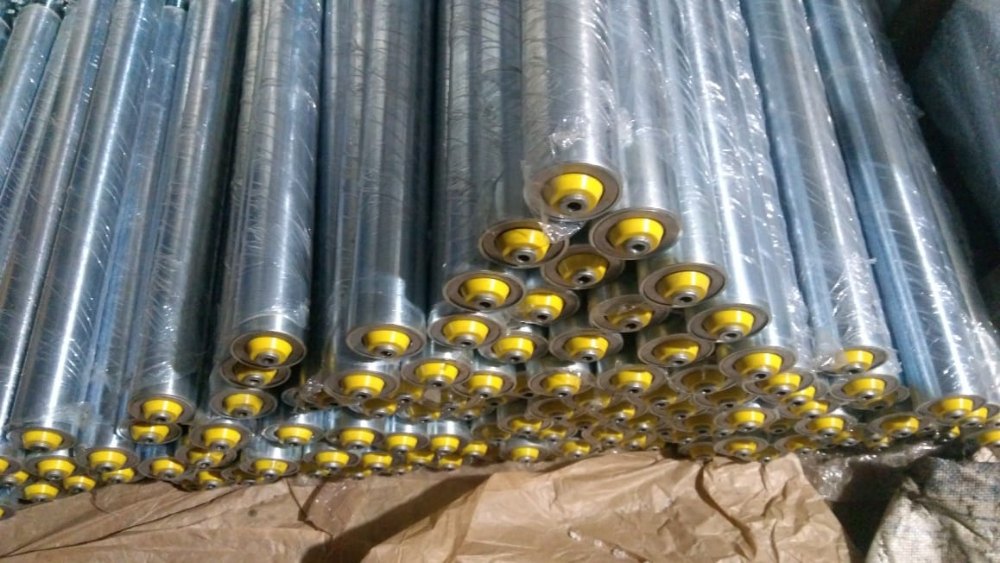 50-200 mm Mild Steel Conveyor Power Roller, Roller Length: 1-3 Feet