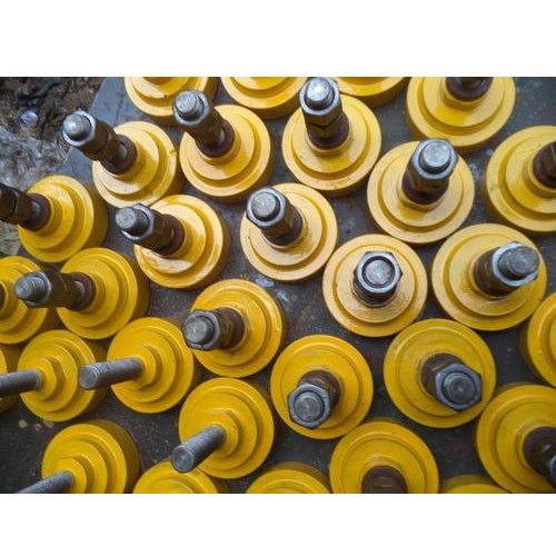 RK Industries Mild Steel SLIP RING GUIDE SUPPORT ROLLER FOR KILN, For Convey Belt, Roller Length: 110 Od, 100 Od