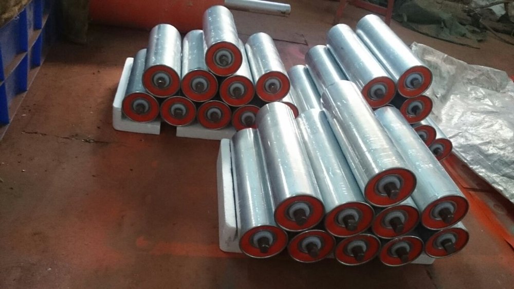 89mm Mild Steel Gravity Roller, Bright Bar, Roller Length: 350mm