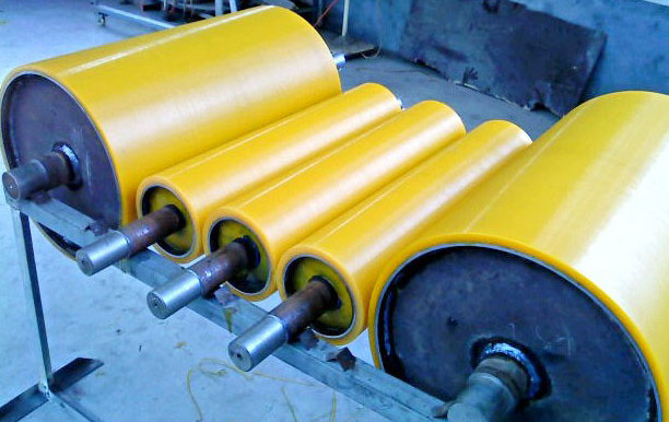 Yellow M.s And Rubber Deflector Roller, Standard