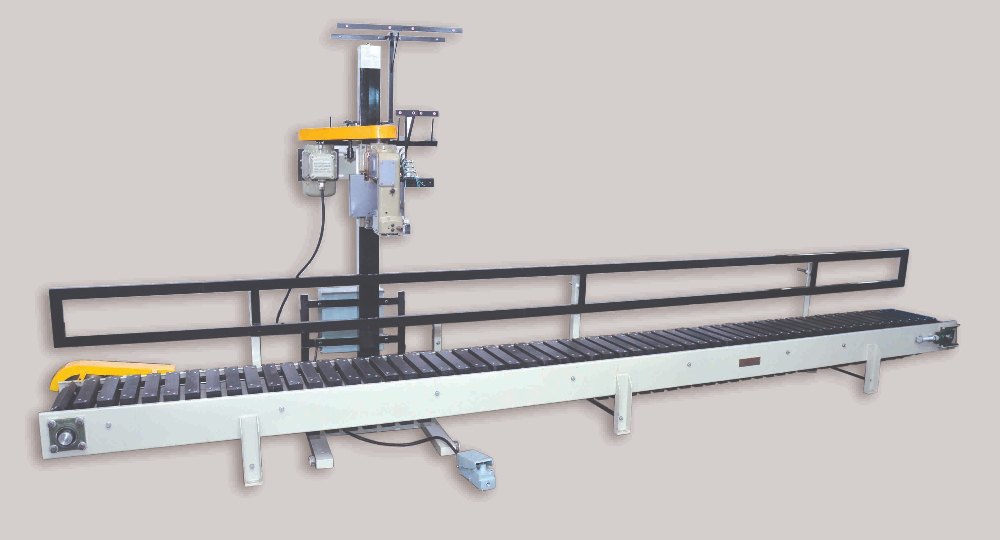 HDPE Column, UHMW Slat Conveyor with Stitching Machine