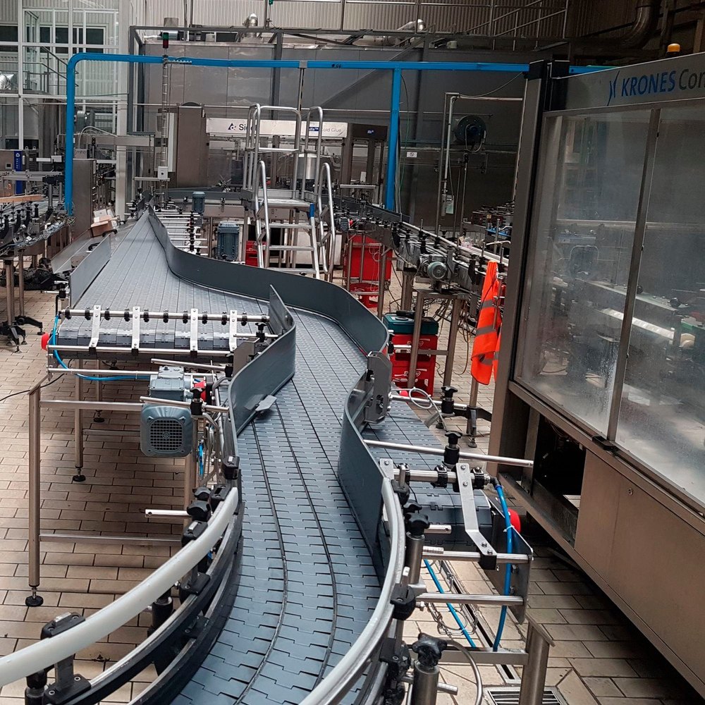 Stainless Steel Bottle Conveyor System