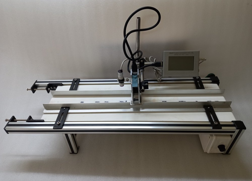 Aluminium Profile Bottle Printing Conveyor, Material Handling Capacity: 1 Kg, Capacity: Width 200mm X Length 700mm