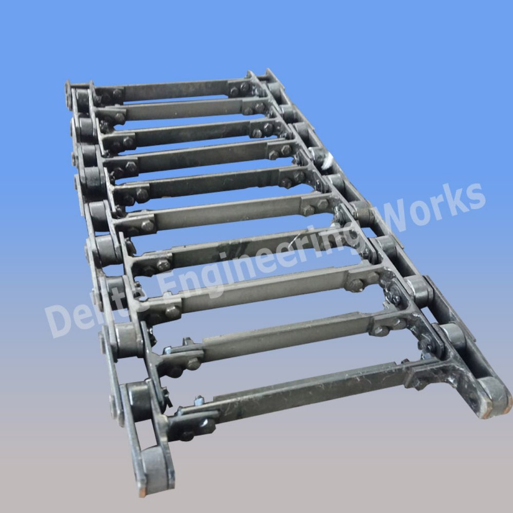 Flexible Conveyors Mild Steel Drag Chain Conveyor, Material Handling Capacity: 50-100 kg per feet