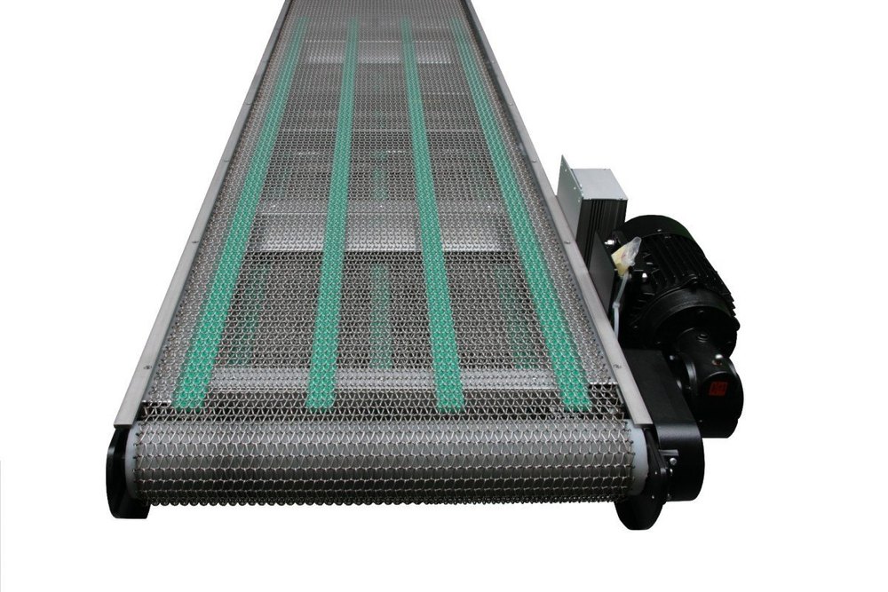 Task Stainless Steel Wire Mesh Conveyor, Material Handling Capacity: 50-100 Kg Per Feet