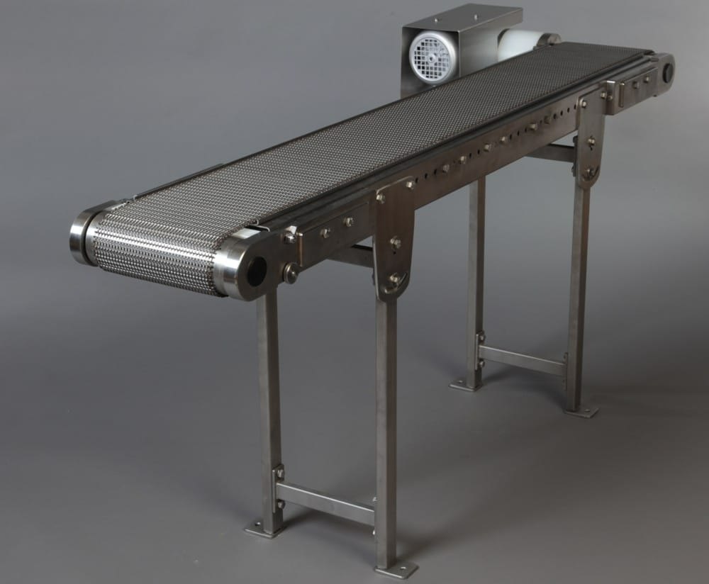COWIN Stainless Steel Wire Mesh Conveyor, Material Handling Capacity: 50-100 kg per feet