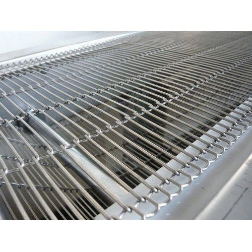 Vertical Conveyors Stainless Steel Wire Mesh Conveyor, Material Handling Capacity: 50-100 kg per feet