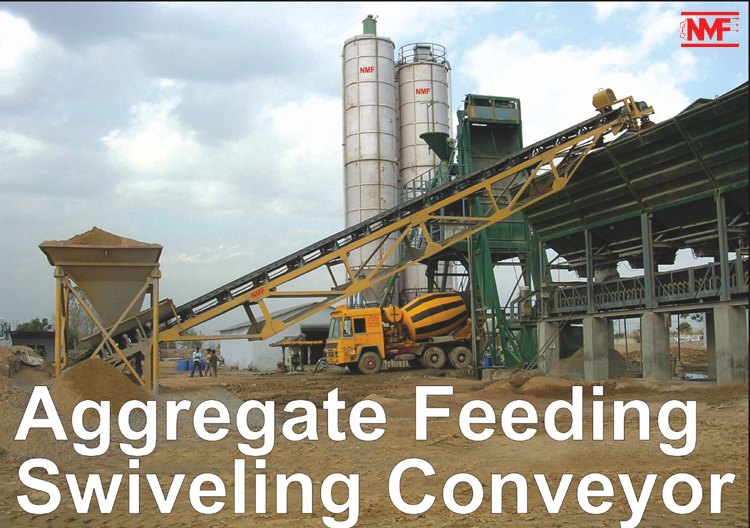 Aggregate Feeding Swiveling Conveyor, Material Handling Capacity: Aggregate, Sand etc