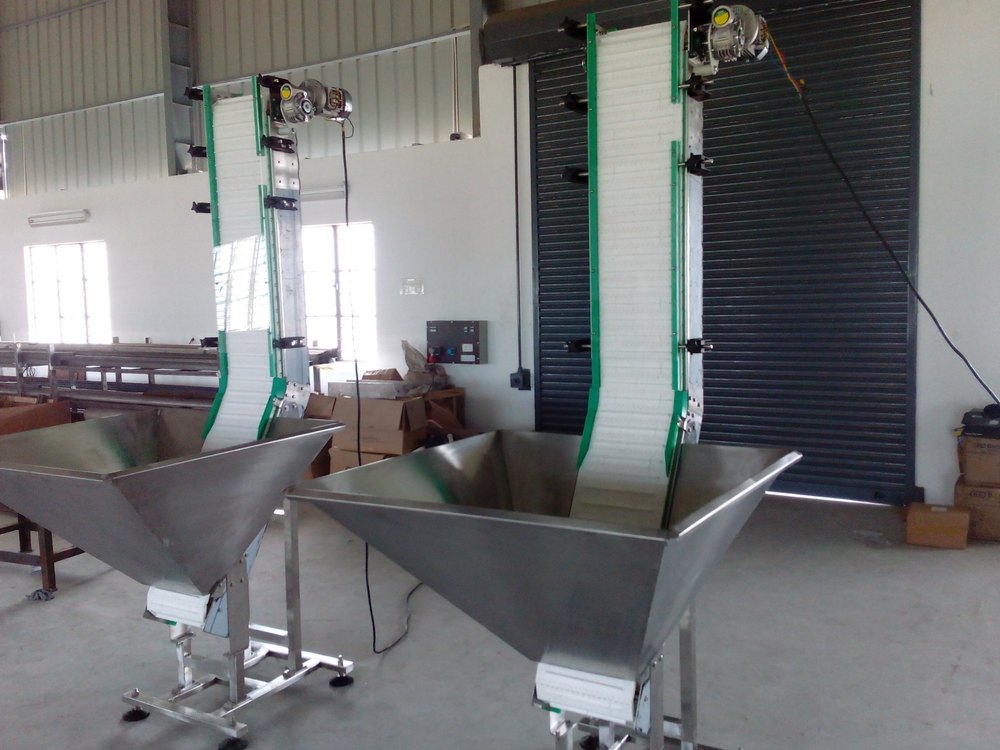 MATRIX Stainless Steel Hopper Elevators, Capacity: 100 Kg