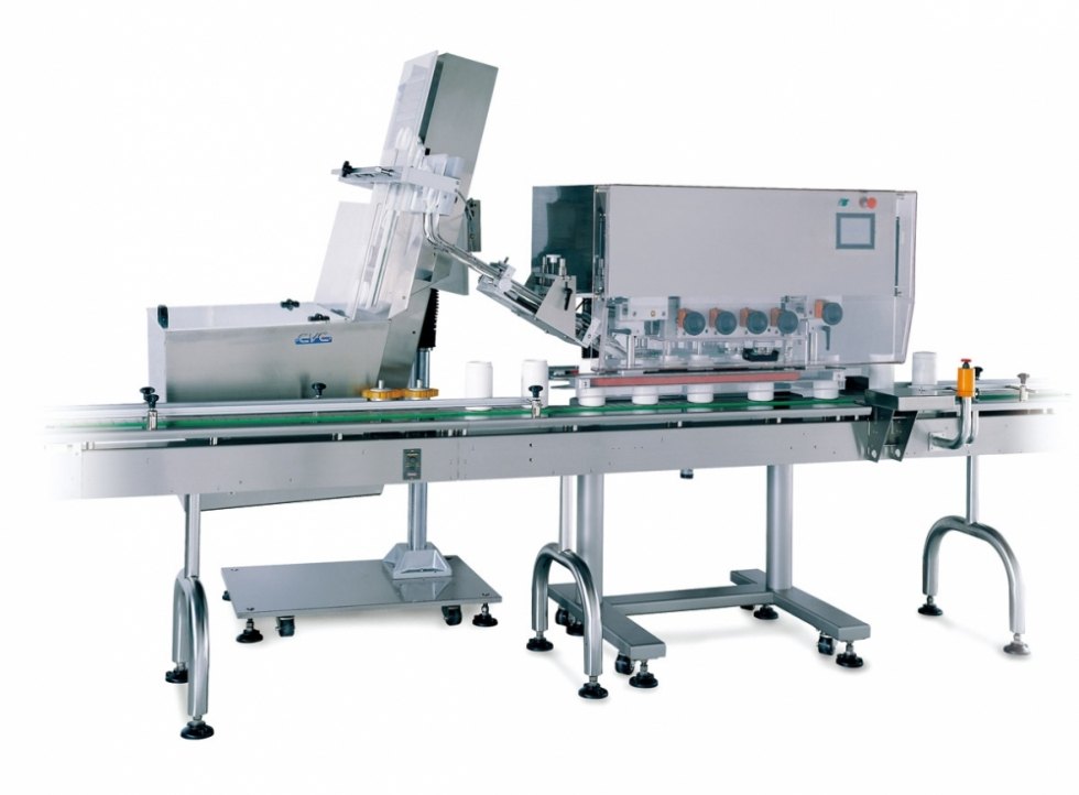 CVC 120 BPM Inline Capper With Hopper Elevator, Power Consumption: 7.5 Amp