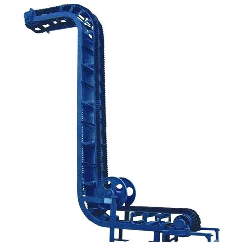 Electric Stainless Steel High Angle Belt Conveyor, Capacity: 50-100 kg Per Feet