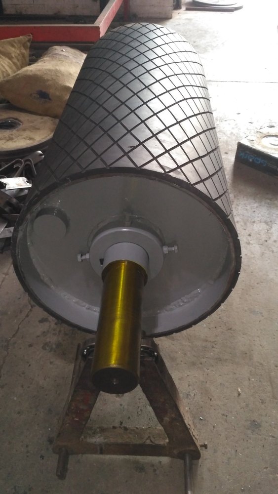 Mild Steel Rubber Conveyor Pulley