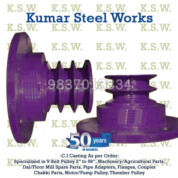 Cast Iron KSW Engine Pulley Drum Pulley, Multi Purpose Machinery Part