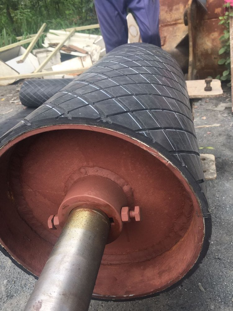 90mm-470mm MS Drum Pulley Lagging