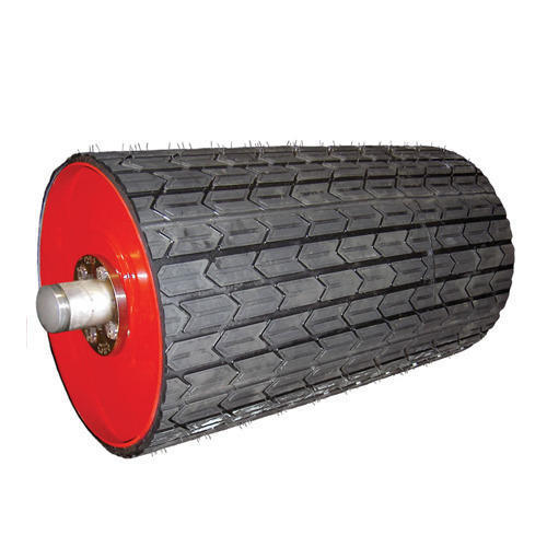 Conveyor Rubber Lagging Pulley, For Double Beam Crane