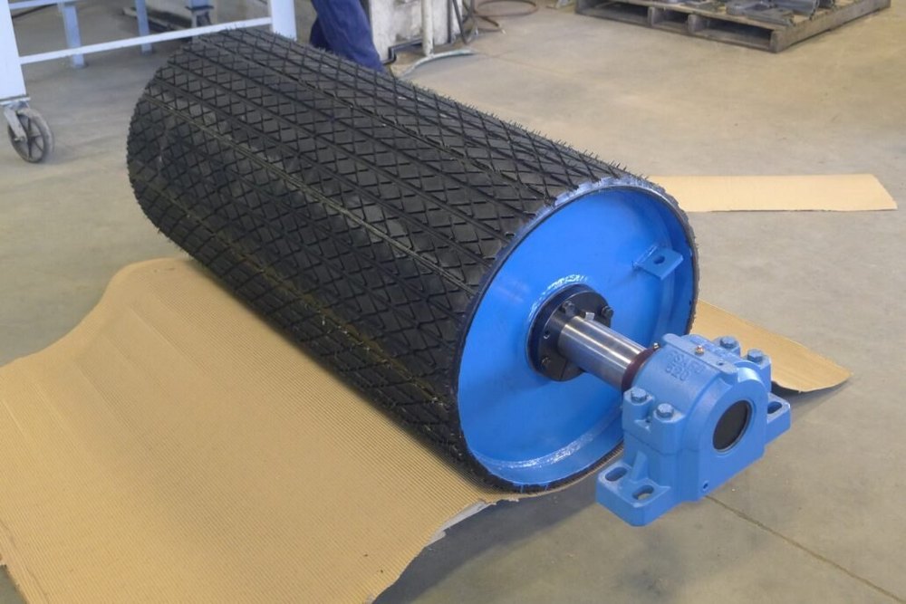 Stainless Steel Drum Lagging Pulley, Capacity: 1 ton