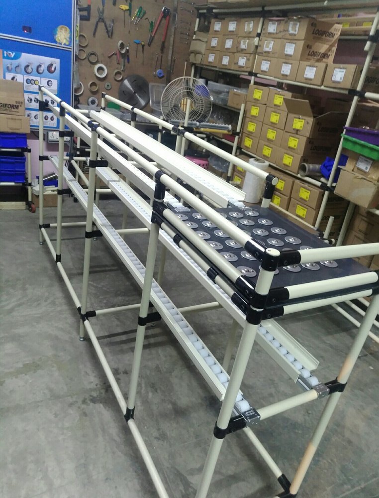 1.2mm Mild Steel Fifo Chute Conveyor With Ball Top, For Part Movement