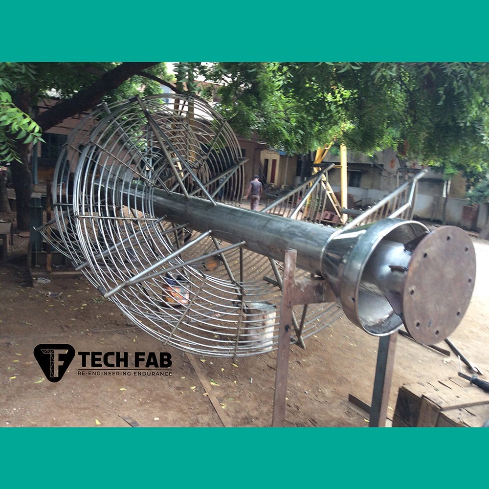 Stainless Steel Spiral Chute Conveyor, For Product Handing
