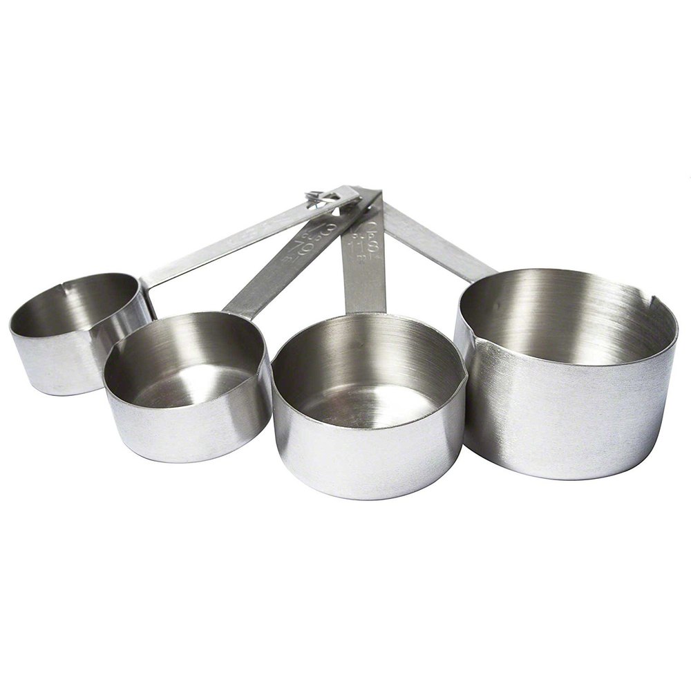 Silver Taluka Stainless Steel Patti Handle Measuring Cup