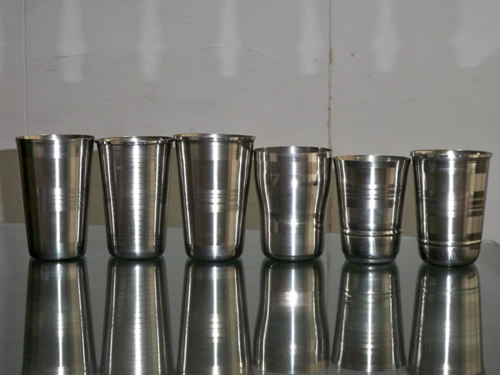 Round Stainless Steel Glass For Home
