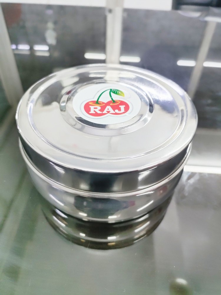 Container Raj Stainless Steel Puri Dabba, Material Grade: 304, Size: 7-11